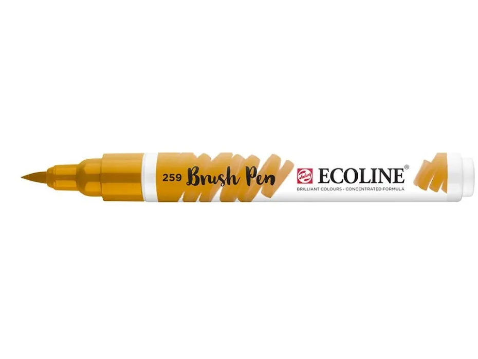 Talens Ecoline Brush Pen – 259 Sand Yellow