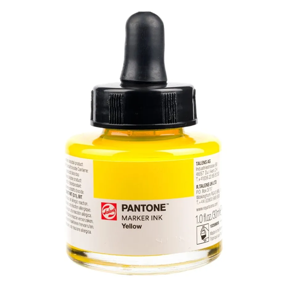 Talens Pantone Marker Ink 30ml – Yellow