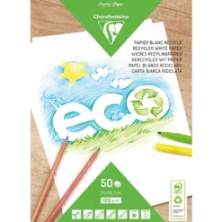 Tegneblokk resirkulert papir – 120g – 50 ark – A4