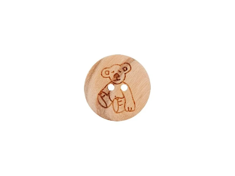 Treknapp 451020 2-hull 15mm – 904 Bamse