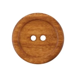 Treknapp – 2-hull 23mm – Mellombrun