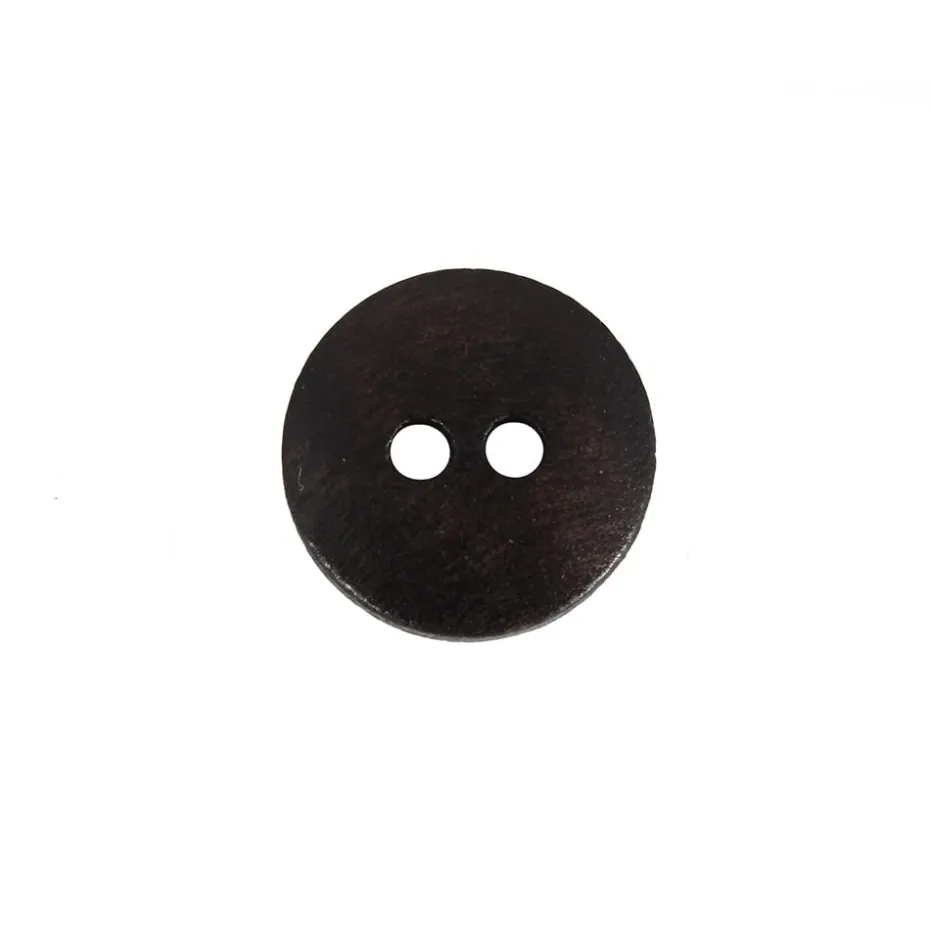 Treknapp – 2-hull 15mm – Sort