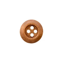 Treknapp 454473 4-hulls – 11mm – 20 Brun