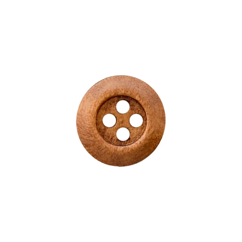 Treknapp 454473 4-hulls – 9mm – 20 Brun