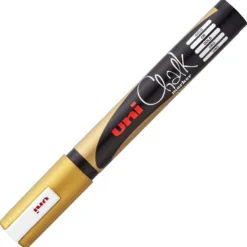 Uni Chalk Marker PWE-5M Bullet tip 1,8-2,5mm – Gold