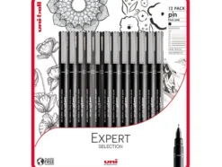 Uni Pin Fineliner Sett 12stk Expert Selection Blister