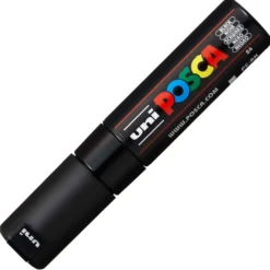 Uni POSCA PC-8K – Chisel 8mm – 24 Black