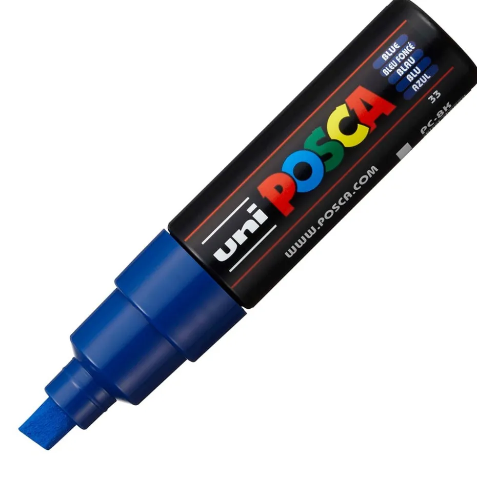 Uni POSCA PC-8K – Chisel 8mm – 33 Blue