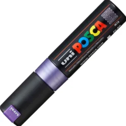 Uni POSCA PC-8K – Chisel 8mm – M12 Metallic Violet