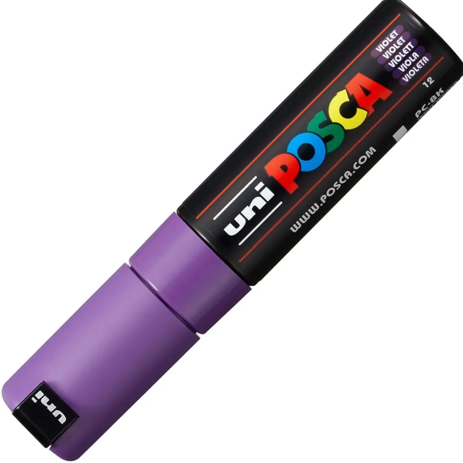 Uni POSCA PC-8K – Chisel 8mm – 12 Violet