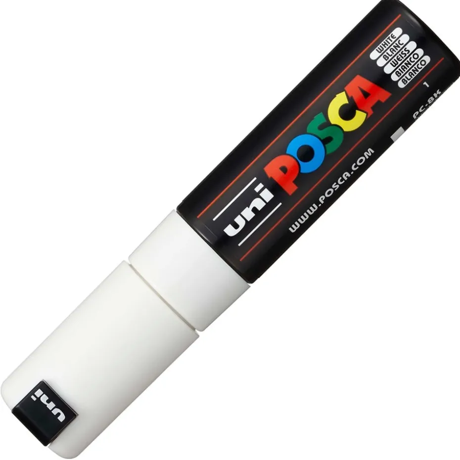 Uni POSCA PC-8K – Chisel 8mm – 1 White