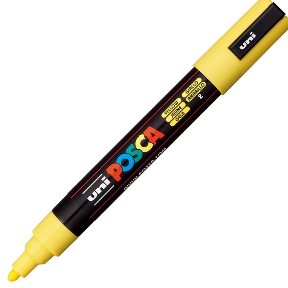 Uni POSCA PC-5M – Medium 1,8-2,5mm – 2 Yellow