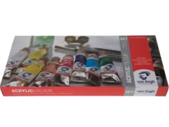 Van Gogh Akryl – Combi Sett – 10x40ml m/tilbehør