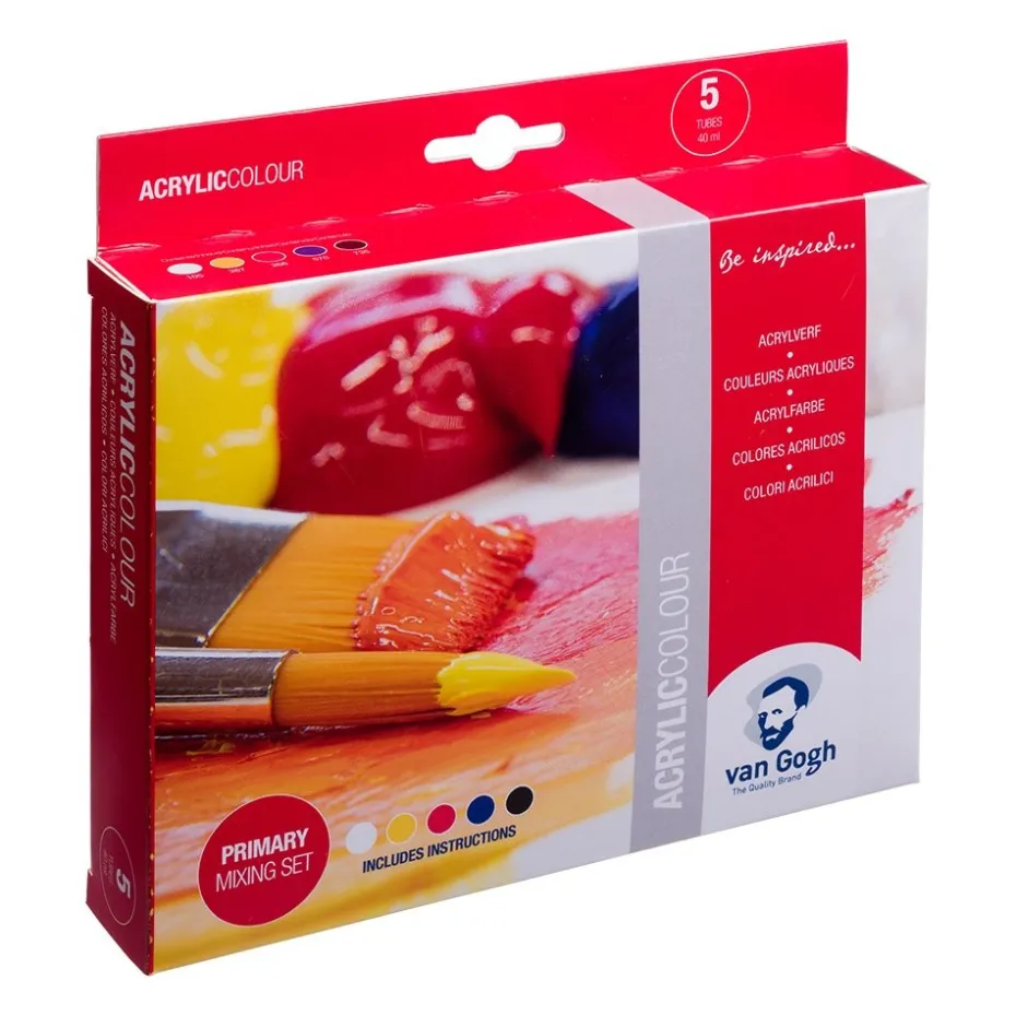 Van Gogh Akrylmaling Sett – 5x40ml Primary