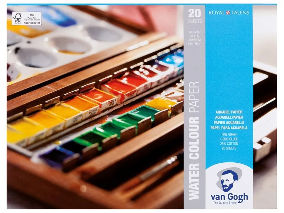 Van Gogh Akvarellblokk 18x24cm 300g/m
