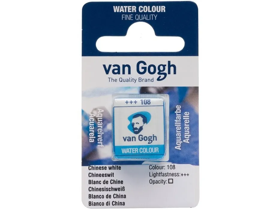 Van Gogh Akvarell Halfpan – 108 Chinese white