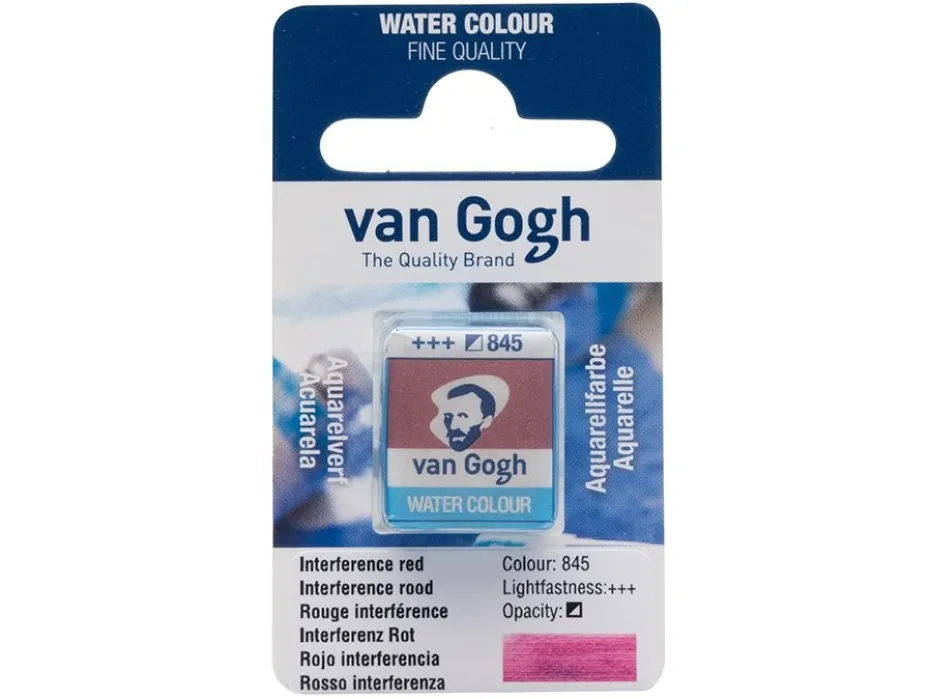 Van Gogh Akvarell Halfpan – 845 Interference red