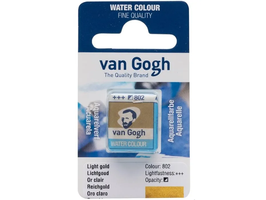 Van Gogh Akvarell Halfpan – 802 Light gold