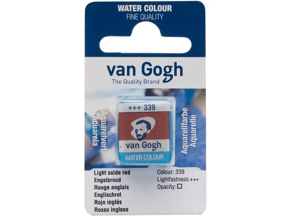Van Gogh Akvarell Halfpan – 339 Light oxide red