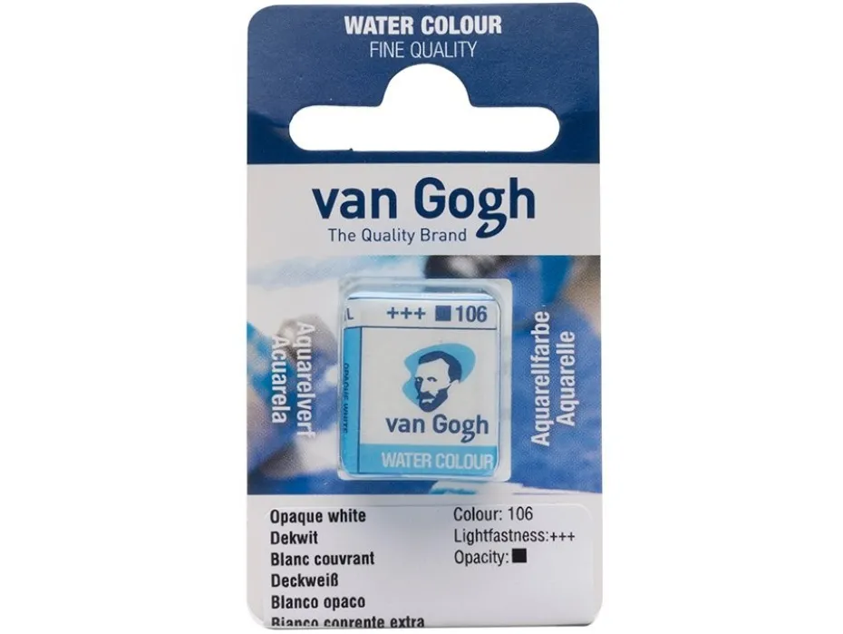 Van Gogh Akvarell Halfpan – 106 Opaque white