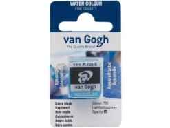 Van Gogh Akvarell Halfpan – 735 Oxide black