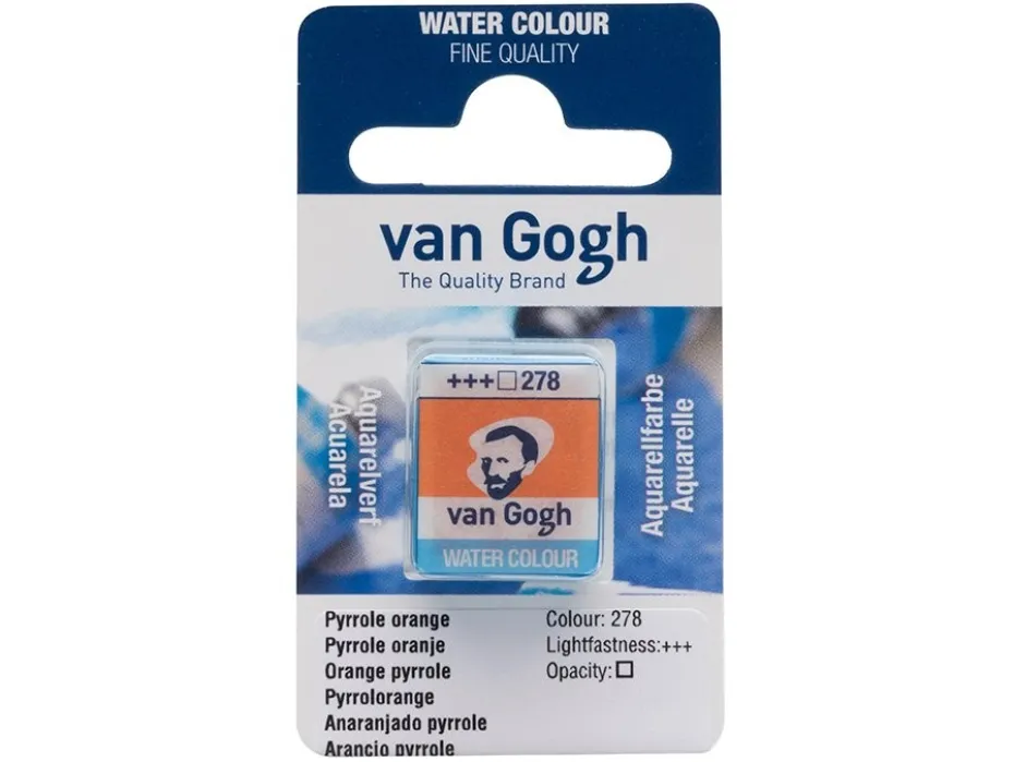 Van Gogh Akvarell Halfpan – 278 Pyrrole orange