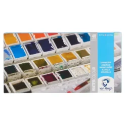 Van Gogh akvarell – Metallskrin sett – 48 half pan