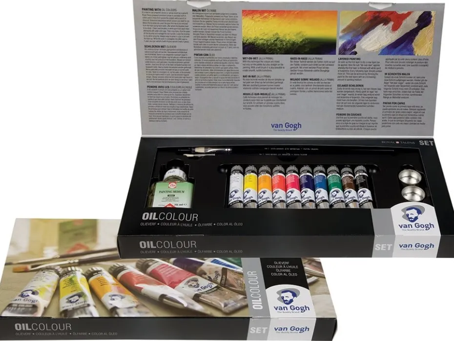 Van Gogh Olje – Combi Sett – 10x20ml m/tilbehør