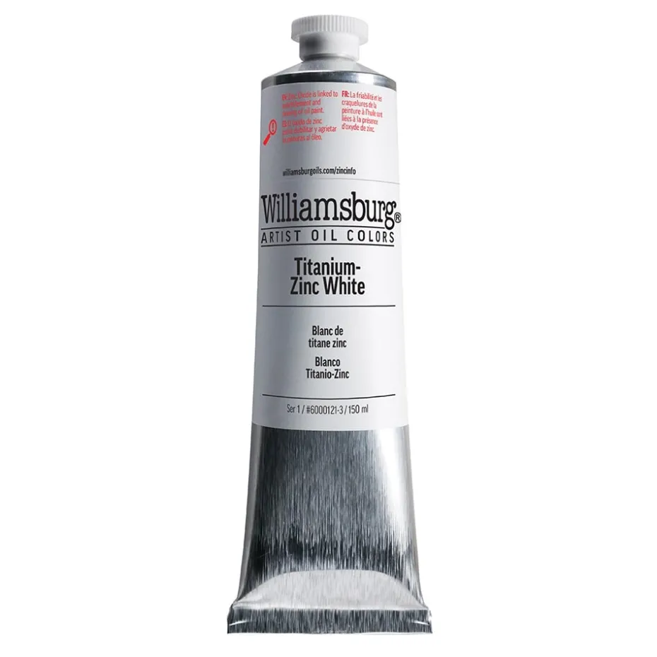 Williamsburg Artist Olje 150ml – 6000121 Titan Zinc White