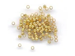 Wireklemme rund – 2,5mm 100stk – Gullfarget