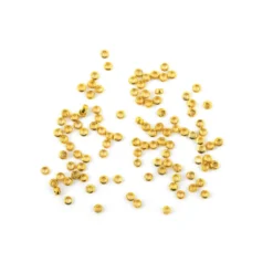Wireklemme rund – 2,0mm 100stk – Gullfarget