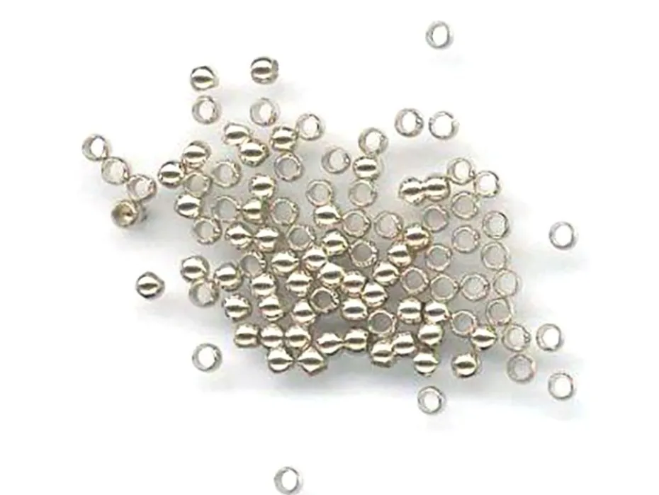 Wireklemme rund – 2,5mm 100stk – Sølvfarget